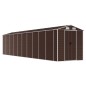 vidaXL Cobertizo de jardín acero galvanizado marrón 191x895x198 cm vidaXL Cobertizo de jardín acero galvanizado marrón 191x895x198 cm