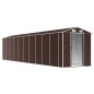 vidaXL Cobertizo de jardín acero galvanizado marrón 191x895x198 cm vidaXL Cobertizo de jardín acero galvanizado marrón 191x895x198 cm