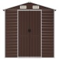 vidaXL Cobertizo de jardín acero galvanizado marrón 191x895x198 cm vidaXL Cobertizo de jardín acero galvanizado marrón 191x895x198 cm