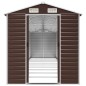 vidaXL Cobertizo de jardín acero galvanizado marrón 191x895x198 cm vidaXL Cobertizo de jardín acero galvanizado marrón 191x895x198 cm