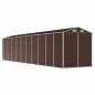 vidaXL Cobertizo de jardín acero galvanizado marrón 191x895x198 cm vidaXL Cobertizo de jardín acero galvanizado marrón 191x895x198 cm