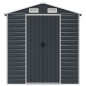 vidaXL Cobertizo de jardín acero galvanizado antracita 191x640x198 cm vidaXL Cobertizo de jardín acero galvanizado antracita 191x640x198 cm