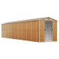 vidaXL Caseta de jardín acero galvanizado marrón claro 191x895x198 cm vidaXL Caseta de jardín acero galvanizado marrón claro 191x895x198 cm