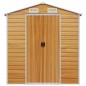 vidaXL Caseta de jardín acero galvanizado marrón claro 191x895x198 cm vidaXL Caseta de jardín acero galvanizado marrón claro 191x895x198 cm