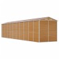 vidaXL Caseta de jardín acero galvanizado marrón claro 191x895x198 cm vidaXL Caseta de jardín acero galvanizado marrón claro 191x895x198 cm