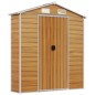 vidaXL Caseta de jardín acero galvanizado marrón claro 191x895x198 cm vidaXL Caseta de jardín acero galvanizado marrón claro 191x895x198 cm