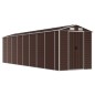 vidaXL Cobertizo de jardín acero galvanizado marrón 191x725x198 cm vidaXL Cobertizo de jardín acero galvanizado marrón 191x725x198 cm