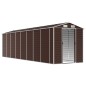 vidaXL Cobertizo de jardín acero galvanizado marrón 191x725x198 cm vidaXL Cobertizo de jardín acero galvanizado marrón 191x725x198 cm