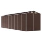 vidaXL Cobertizo de jardín acero galvanizado marrón 191x725x198 cm vidaXL Cobertizo de jardín acero galvanizado marrón 191x725x198 cm