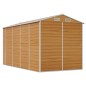 vidaXL Caseta de jardín acero galvanizado marrón claro 191x385x198 cm vidaXL Caseta de jardín acero galvanizado marrón claro 191x385x198 cm