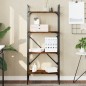 vidaXL Librería de 4 estantes madera roble ahumado 56x31,5x138,5 cm vidaXL Librería de 4 estantes madera roble ahumado 56x31,5x138,5 cm