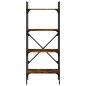 vidaXL Librería de 4 estantes madera roble ahumado 56x31,5x138,5 cm vidaXL Librería de 4 estantes madera roble ahumado 56x31,5x138,5 cm
