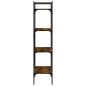 vidaXL Librería de 4 estantes madera roble ahumado 56x31,5x138,5 cm vidaXL Librería de 4 estantes madera roble ahumado 56x31,5x138,5 cm
