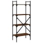 vidaXL Librería de 4 estantes madera marrón roble 56x31,5x138,5 cm vidaXL Librería de 4 estantes madera marrón roble 56x31,5x138,5 cm