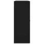 vidaXL Armario de pared madera de ingeniería negro 69,5x34x90 cm vidaXL Armario de pared madera de ingeniería negro 69,5x34x90 cm