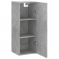 vidaXL Armario de pared madera ingeniería gris hormigón 34,5x34x90 cm vidaXL Armario de pared madera ingeniería gris hormigón 34,5x34x90 cm