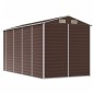 vidaXL Cobertizo de jardín acero galvanizado marrón 191x385x198 cm vidaXL Cobertizo de jardín acero galvanizado marrón 191x385x198 cm