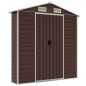 vidaXL Cobertizo de jardín acero galvanizado marrón 191x385x198 cm vidaXL Cobertizo de jardín acero galvanizado marrón 191x385x198 cm