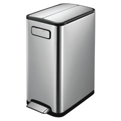 EKO Cubo de pedal Ecofly 45 L plateado mate