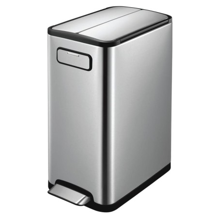 EKO Cubo de pedal Ecofly 45 L plateado mate