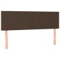 vidaXL Cama box spring con colchón cuero sintético marrón 140x190 cm vidaXL Cama box spring con colchón cuero sintético marrón 140x190 cm