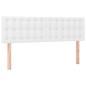 vidaXL Cama box spring con colchón cuero sintético blanco 140x200cm vidaXL Cama box spring con colchón cuero sintético blanco 140x200cm