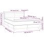 vidaXL Cama box spring con colchón cuero sintético blanco 140x200cm vidaXL Cama box spring con colchón cuero sintético blanco 140x200cm