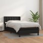 vidaXL Cama box spring con colchón cuero sintético negro 100x200 cm vidaXL Cama box spring con colchón cuero sintético negro 100x200 cm