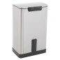EKO Cubo de pedal E-Cube 40 L plateado mate EKO Cubo de pedal E-Cube 40 L plateado mate