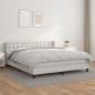 vidaXL Cama box spring con colchón cuero sintético blanco 180x200 cm vidaXL Cama box spring con colchón cuero sintético blanco 180x200 cm