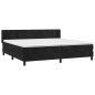 vidaXL Cama box spring con colchón terciopelo negro 200x200 cm vidaXL Cama box spring con colchón terciopelo negro 200x200 cm