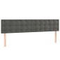 vidaXL Cama box spring con colchón terciopelo gris oscuro 200x200 cm vidaXL Cama box spring con colchón terciopelo gris oscuro 200x200 cm