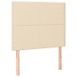 vidaXL Cama box spring con colchón tela color crema 80x200 cm vidaXL Cama box spring con colchón tela color crema 80x200 cm