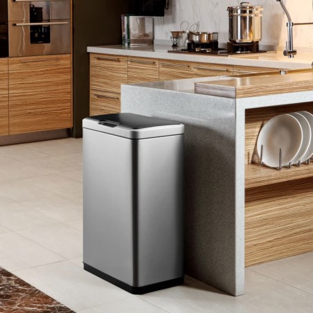 EKO Cubo de basura con sensor Mirage 2x20 L plateado mate