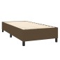 vidaXL Cama box spring con colchón tela marrón oscuro 80x200 cm vidaXL Cama box spring con colchón tela marrón oscuro 80x200 cm
