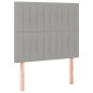 vidaXL Cama box spring con colchón tela gris claro 90x190 cm vidaXL Cama box spring con colchón tela gris claro 90x190 cm