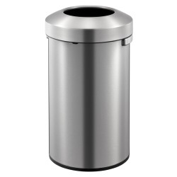 EKO Cubo de basura con pedal Urban 90 L plateado mate
