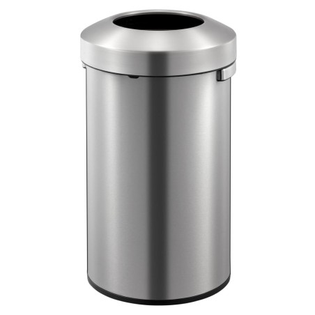 EKO Cubo de basura con pedal Urban 90 L plateado mate