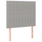 vidaXL Cama box spring con colchón tela gris claro 80x200 cm vidaXL Cama box spring con colchón tela gris claro 80x200 cm