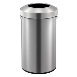 EKO Cubo de basura con pedal Urban 90 L plateado mate