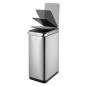 EKO Cubo de basura Touch Bar 30 L plateado mate EKO Cubo de basura Touch Bar 30 L plateado mate