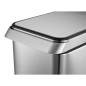 EKO Cubo de basura Touch Bar 30 L plateado mate EKO Cubo de basura Touch Bar 30 L plateado mate
