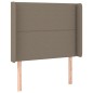 vidaXL Cama box spring con colchón tela gris taupe 90x190 cm vidaXL Cama box spring con colchón tela gris taupe 90x190 cm
