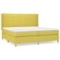 vidaXL Cama box spring con colchón tela verde 200x200 cm vidaXL Cama box spring con colchón tela verde 200x200 cm