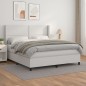 vidaXL Cama box spring con colchón cuero sintético blanco 160x200 cm vidaXL Cama box spring con colchón cuero sintético blanco 160x200 cm