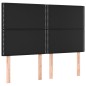 vidaXL Cama box spring con colchón cuero sintético negro 140x200cm