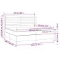 vidaXL Cama box spring con colchón terciopelo rosa 200x200 cm vidaXL Cama box spring con colchón terciopelo rosa 200x200 cm