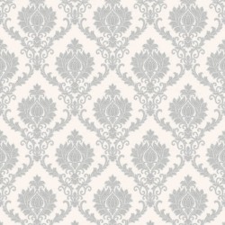 Noordwand Papel de pared Topchic Classic Ornaments gris claro