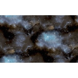 Noordwand Papel de pared Good Vibes Galaxy with Stars azul y negro