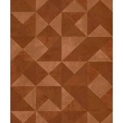 Noordwand Papel pared Topchic Graphic Shapes Facet naranja metalizado